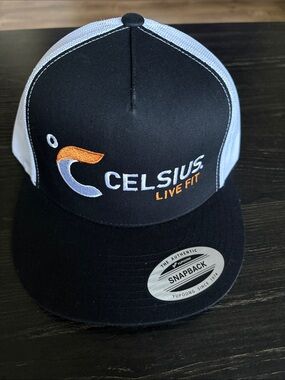 Live Fit Black & White Snapback Hat